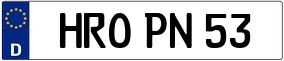 Trailer License Plate